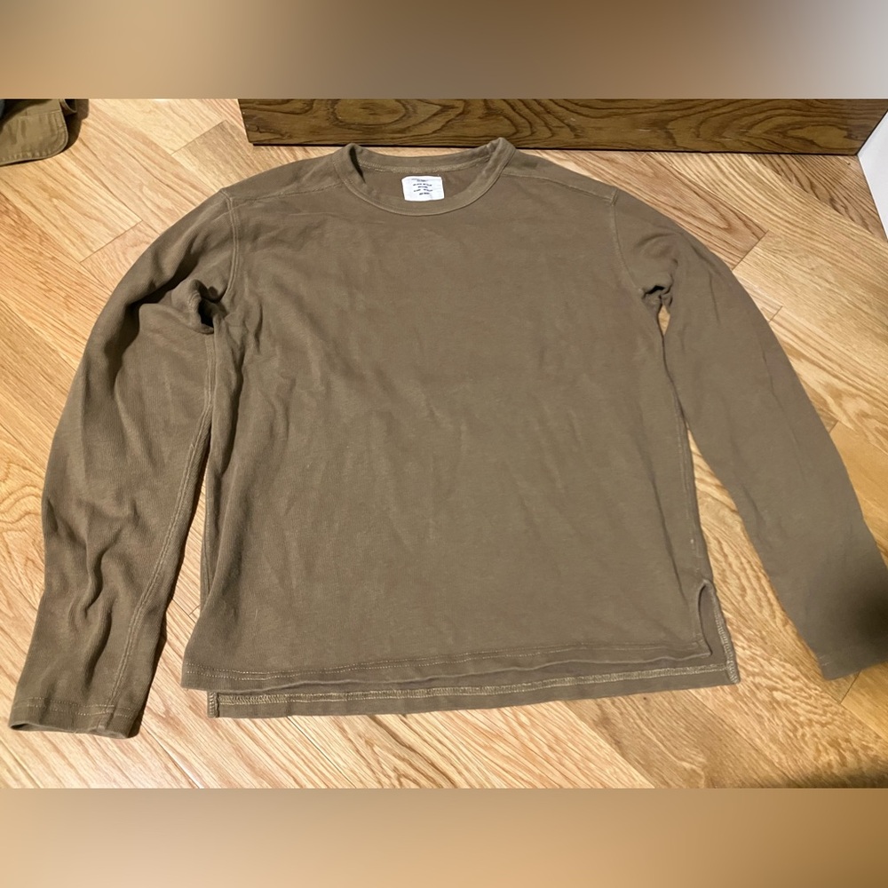 Buck Mason Field Spec Rugby Shirt - Brown - Men - Small